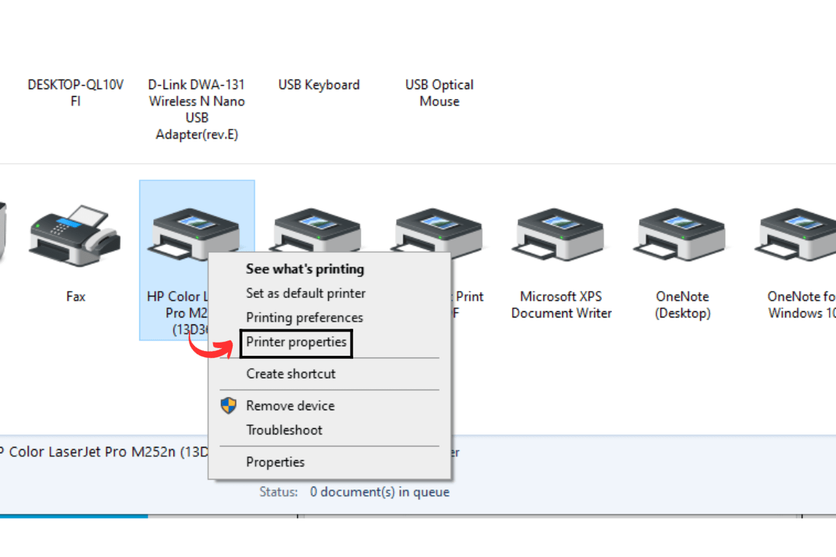 Cách in trang thử nghiệm, test máy in trong Windows 10