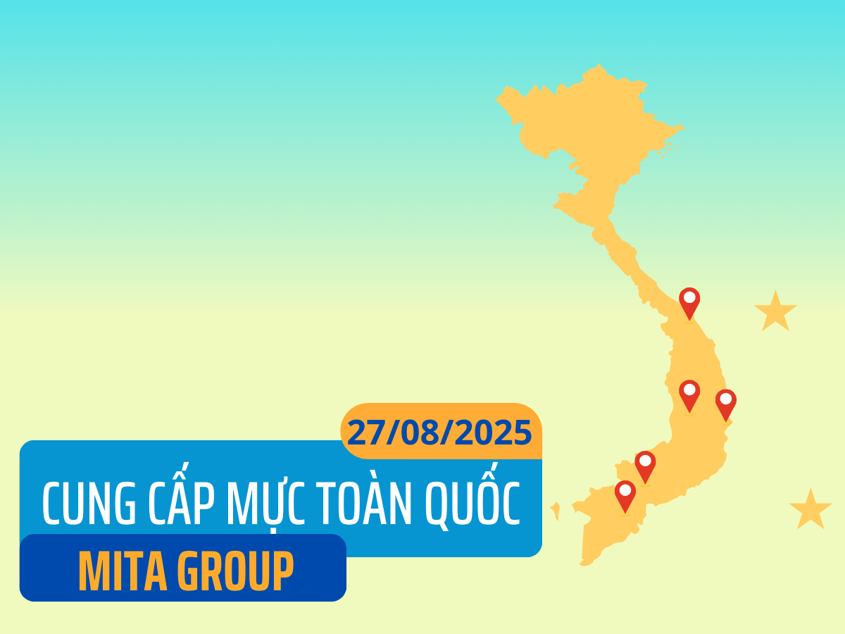MỰC IN CHẤT LƯỢNG GIÁ TỐT, MITA GROUP NHÀ CUNG CẤP MỰC IN TOÀN QUỐC.