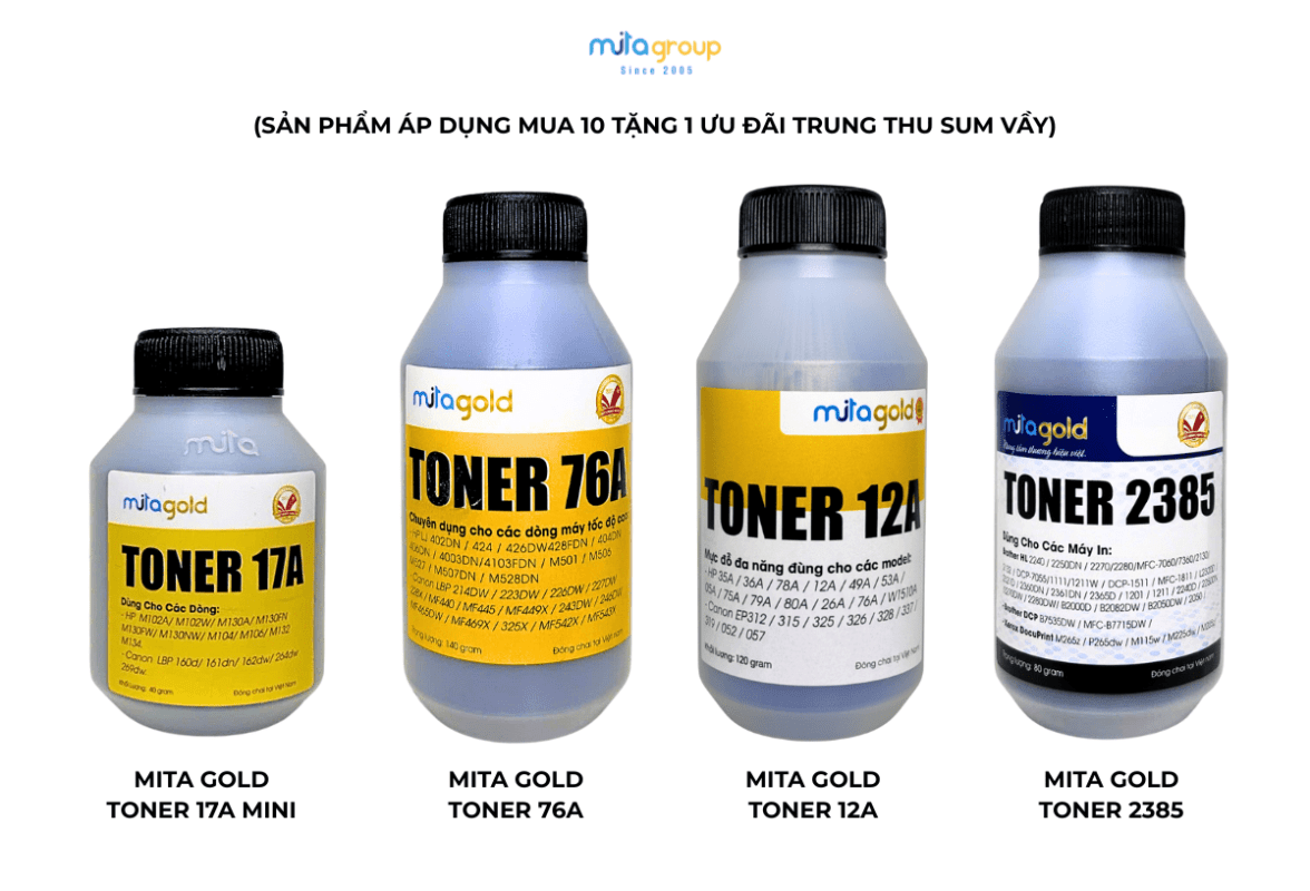 SẢN PHẨM ÁP DỤNG MUA 10 TẶNG 1 ƯU ĐÃI TRUNG THU