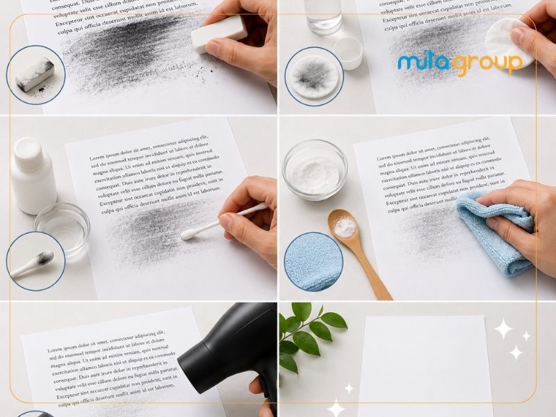 Mực in laser có tẩy được trên giấy A4 không?