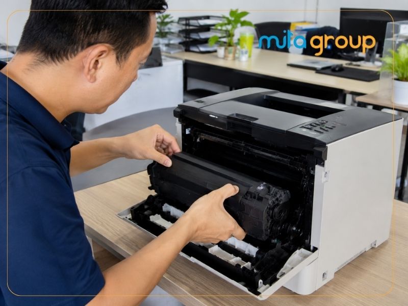 Cách kiểm tra máy in có dùng mực 35A hay không
