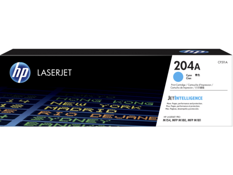Mực In HP 204A Cyan Original LaserJet Toner Cartridge (CF511A)