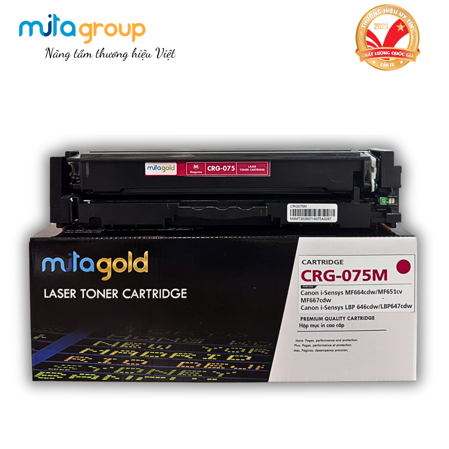 Hộp Mực Mitagold CRG-075 BK/C/Y/M
