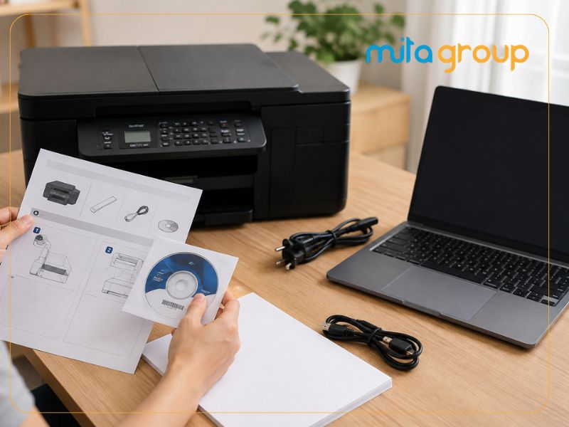 Chuẩn bị trước khi kết nối máy in brother với laptop