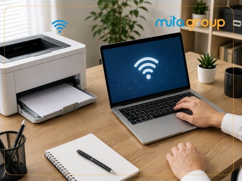 Cách kết nối máy in với laptop qua WiFi