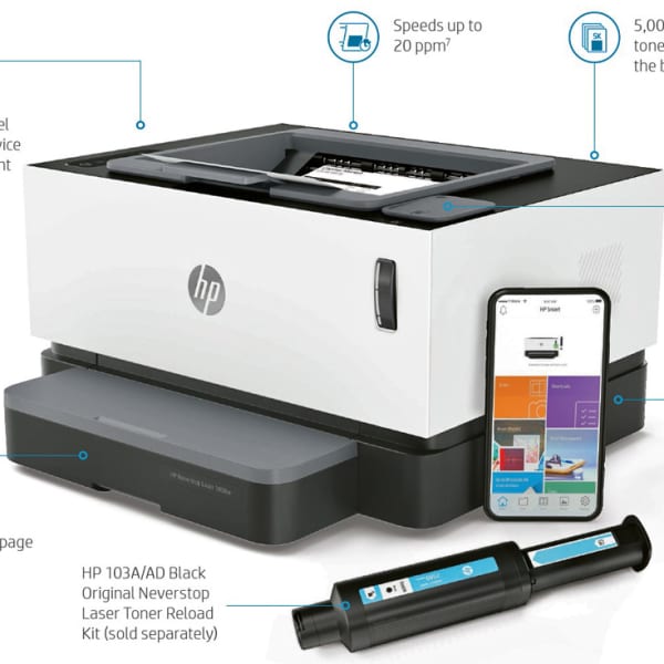 Máy in HP Neverstop Laser 1000w (4RY23A)