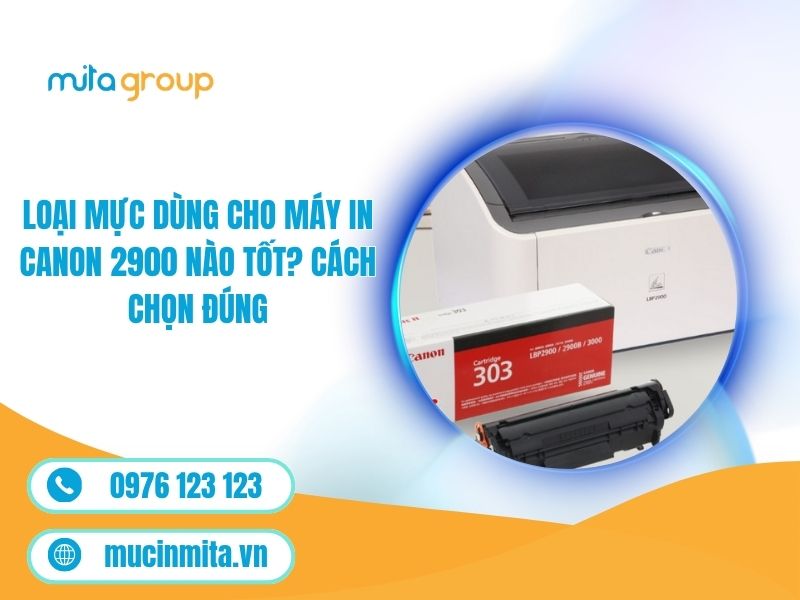 Loại Mực Dùng Cho Máy In Canon 2900 Nào Tốt? Cách Chọn Đúng