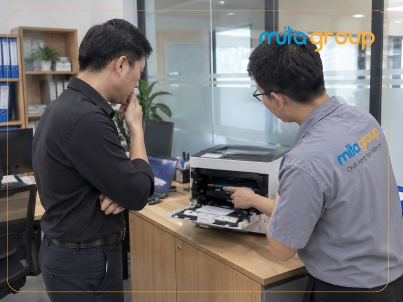 Mitagroup tiếp nhận và xử lý máy in như thế nào?