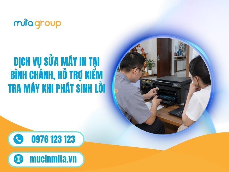 Dịch Vụ Sửa Máy In Tại Bình Chánh, Hỗ Trợ Kiểm Tra Máy Khi Phát Sinh Lỗi