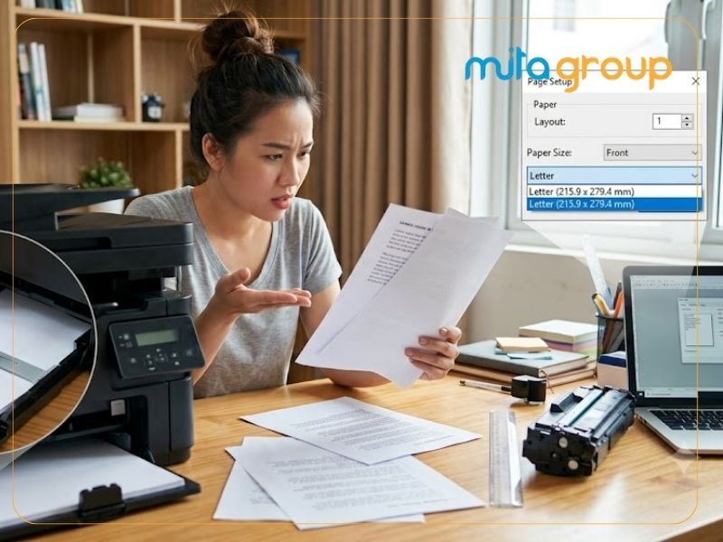 Nguyên nhân thực tế khiến máy in bị lệch lề trái khi xuất bản in