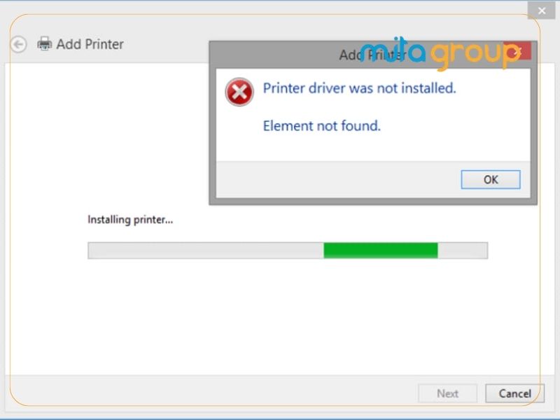 Tại sao máy tính báo lỗi no printers installed dù đã cắm dây cáp?