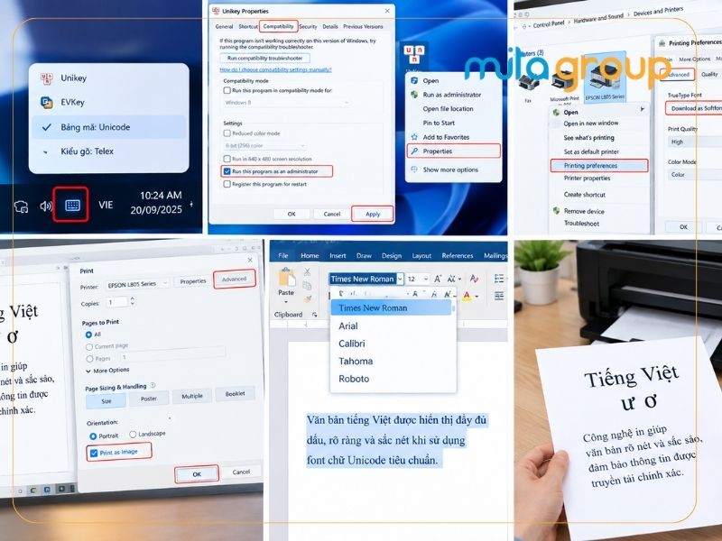 Cách khắc phục lỗi máy in bị mất chữ ư ơ cực nhanh tại chỗ