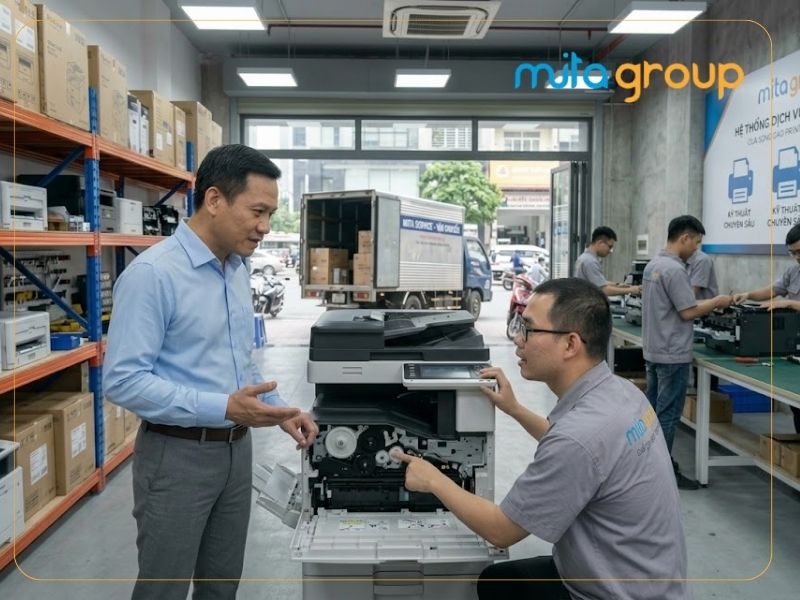 Dịch vụ sửa máy in tại Mitagroup hỗ trợ những trường hợp nào?