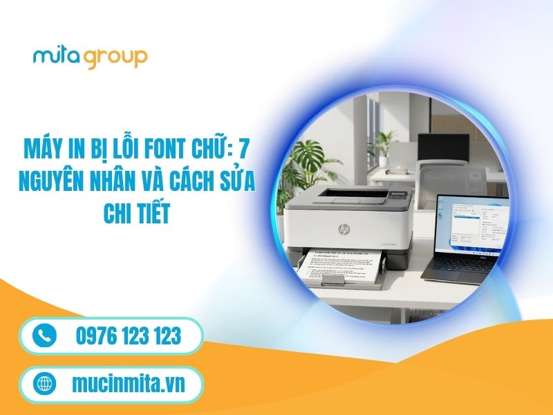 Máy In Bị Lỗi Font Chữ: 7 Nguyên Nhân Và Cách Sửa Chi Tiết