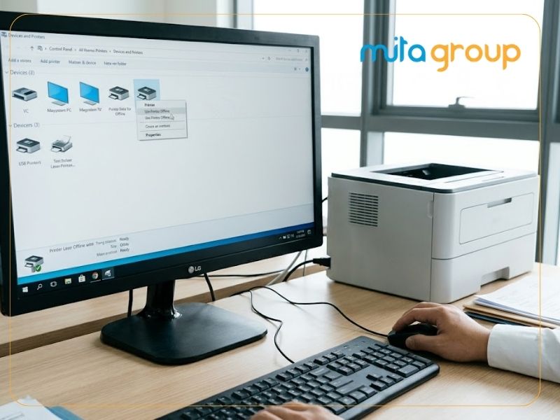 Cách khắc phục máy in bị offline nhanh chóng, đơn giản