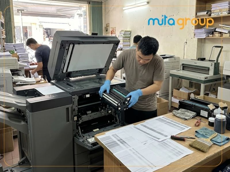 Cách khắc phục máy in bị sọc trắng khi in hiệu quả